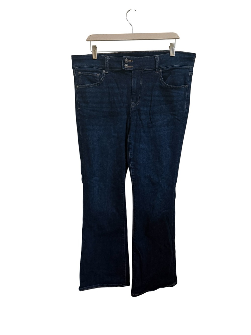 American Eagle dark wash next level stretch kick boot jeans 16 regular